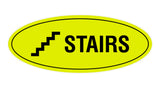 Oval Stairs Sign