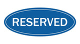Oval Reserved Sign