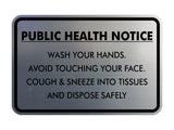 Classic Framed Public Health Notice Wash Your Hands Sign