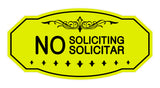 Signs ByLITA Victorian No Soliciting No Solicitar Sign