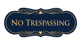 Signs ByLITA Designer No trespassing Sign