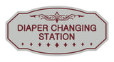 Victorian Diaper Changing Station Sign