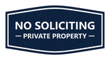 Signs ByLITA Fancy No Soliciting Private Property Sign