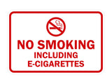 Signs ByLITA Classic Framed No Smoking Including E-Cigarettes Sign