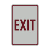 Portrait Round Exit Sign
