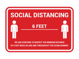 Classic Framed Social Distancing Sign