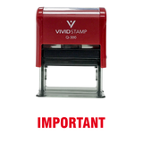 IMPORTANT Self Inking Rubber Stamp