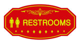 Victorian Unisex Restroom Sign