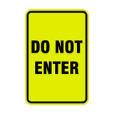 Portrait Round Do Not Enter Sign