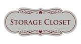 Signs ByLITA Designer Storage Closet Sign