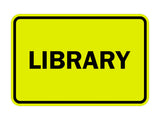 Signs ByLITA Classic Library Sign