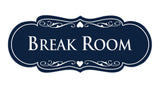 Signs ByLITA Designer Break Room Sign