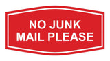 Signs ByLITA Fancy No Junk Mail Please Sign
