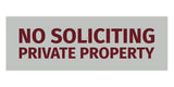 Signs ByLITA Basic No Soliciting Private Property Sign