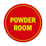 Signs ByLITA Circle Powder Room Sign