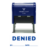 DENIED By Date Self Inking Rubber Stamp