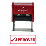 Approved W/Check Office Self-Inking Office Rubber Stamp