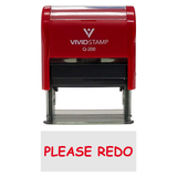 Please Redo Teacher Self-Inking Office Rubber Stamp