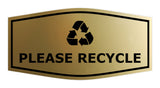 Fancy Please Recycle Wall or Door Sign