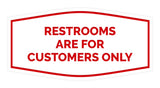 Signs ByLITA Fancy Restrooms are for Customers Only Sign