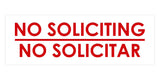 Signs ByLITA Basic No Soliciting No Solicitar Sign