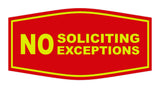 Fancy No Soliciting No Exceptions Sign