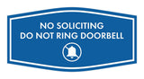 Fancy No Soliciting Do Not Ring Doorbell Wall or Door Sign