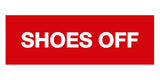 Signs ByLITA Basic Shoes Off Sign