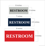 Basic Restroom Wall or Door Sign