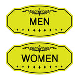 Victorian Men Women Sign Set