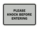 Signs ByLITA Classic Framed Please Knock Before Entering