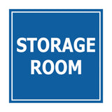 Blue Signs ByLITA Square Storage Room Sign