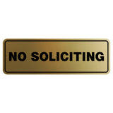Standard No Soliciting Sign