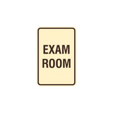 Portrait Round Exam Room Sign with Adhesive Tape, Mounts On Any Surface, Weather Resistant