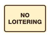 Signs ByLITA Classic Framed No Loitering