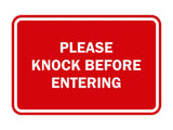 Signs ByLITA Classic Framed Please Knock Before Entering