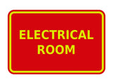 Signs ByLITA Classic Framed Electrical Room