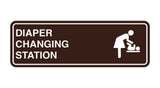 Signs ByLITA Standard Diapers Changing Station Sign