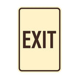 Portrait Round Exit Sign