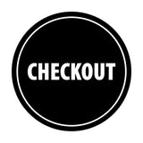 Signs ByLITA Circle Checkout Sign