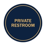Signs ByLITA Circle Private Restroom Sign