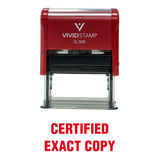 CERTIFIED EXACT COPY Self Inking Rubber Stamp
