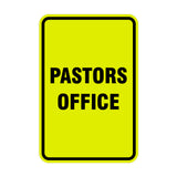 Signs ByLITA Portrait Round Pastors Office Sign