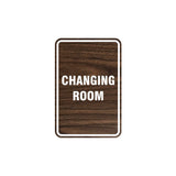 Portrait Round Changing Room Sign