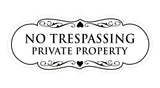 Signs ByLITA Designer No Trespassing Private Property Sign