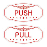 Victorian Push Pull Sign Set