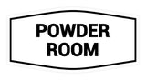 Signs ByLITA Fancy Powder Room Sign with Adhesive Tape, Mounts On Any Surface, Weather Resistant, Indoor/Outdoor Use