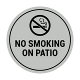 Signs ByLITA Circle No Smoking on Patio Sign