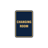 Portrait Round Changing Room Sign