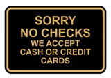 Signs ByLITA Classic Framed Sorry No Checks Sign
